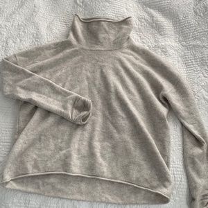 Mock neck yak sweater